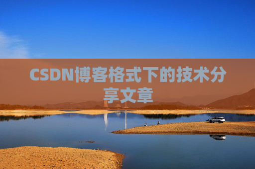 CSDN博客格式下的技术分享文章